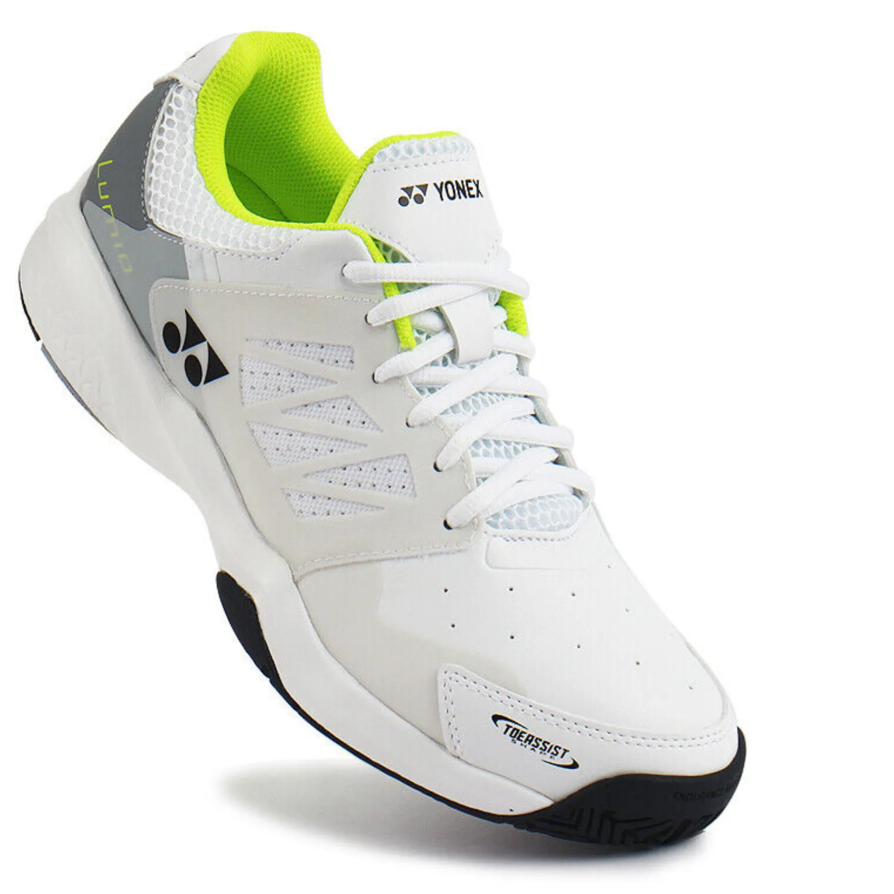 Yonex Lumio 3 All Court Mens Tennis Shoes 2023 - White/Lime